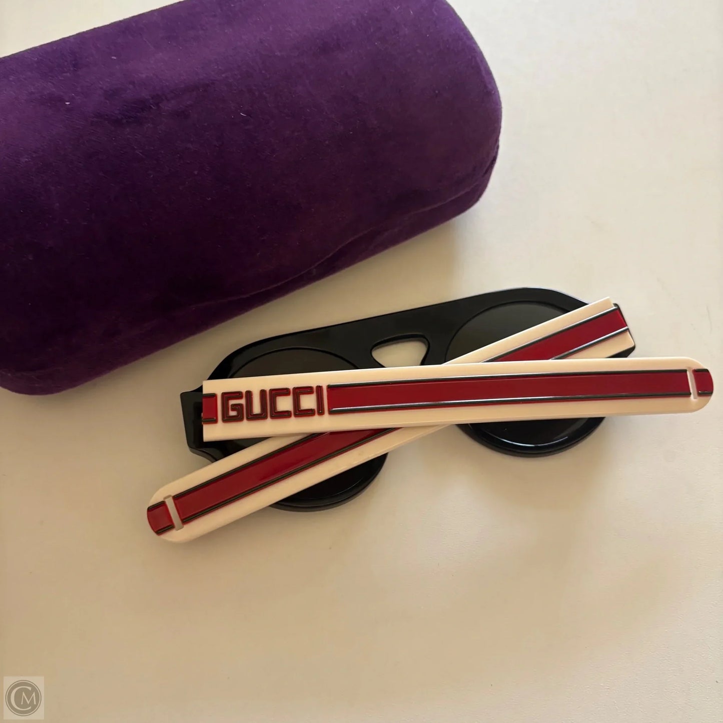 Sunglass Case Luxury Designer By Gucci, Size: Medium