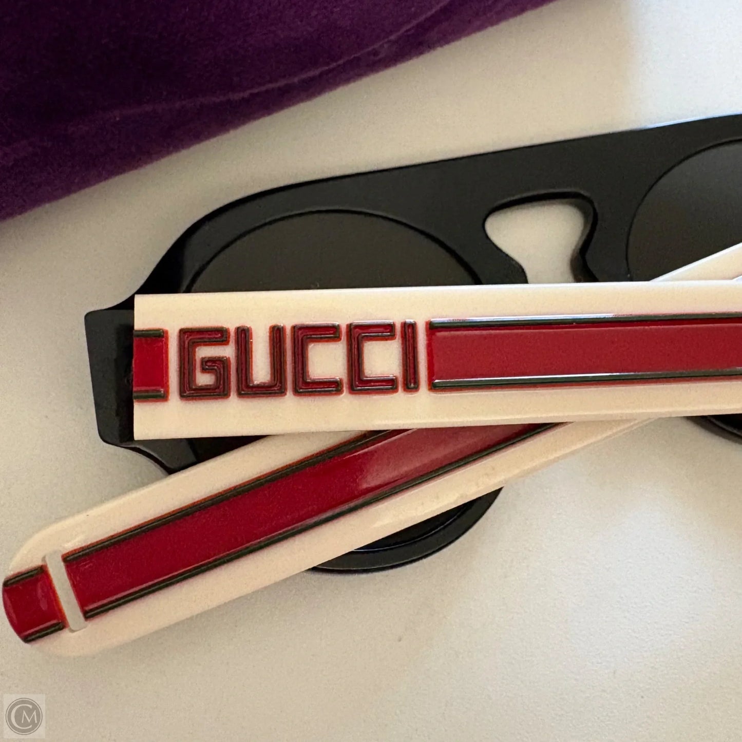 Sunglass Case Luxury Designer By Gucci, Size: Medium