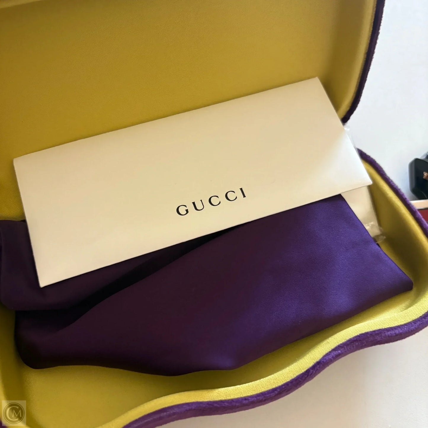 Sunglass Case Luxury Designer By Gucci, Size: Medium