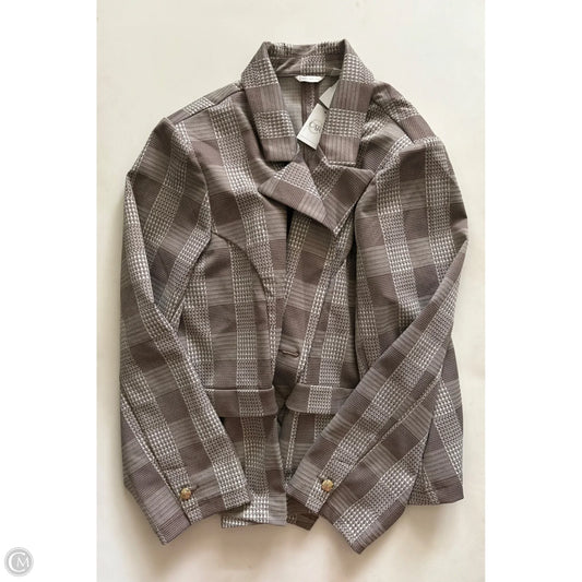 Blazer By Cato In Brown & Cream, Size: 22
