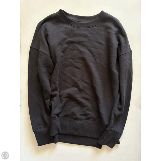 Sweatshirt Crewneck By Time And Tru In Black, Size: S