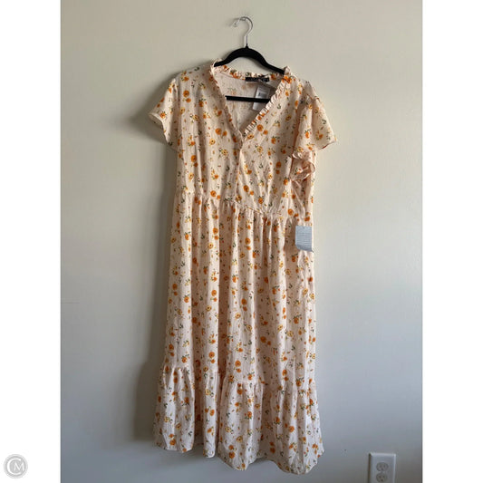 Dress Casual Maxi By Crimson In Yellow, Size: Xl