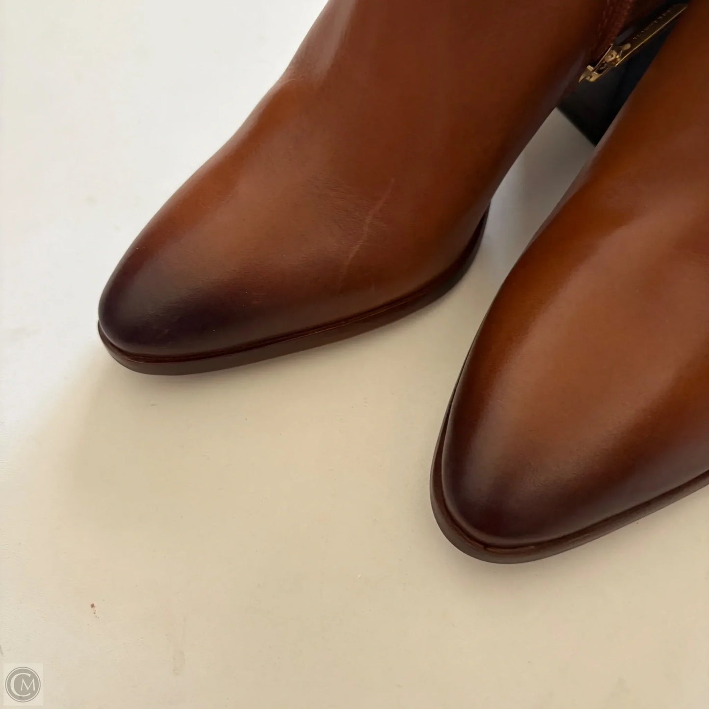Boots Ankle Heels By Vince Camuto In Brown, Size: 7