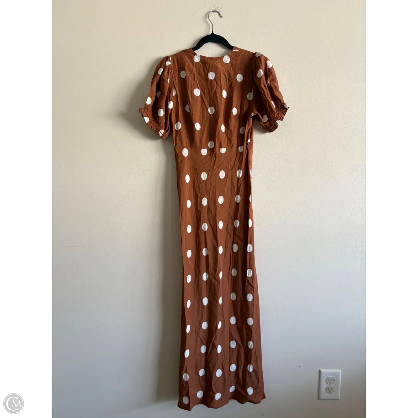 Dress Casual Maxi By A New Day In Polkadot Pattern, Size: Xs