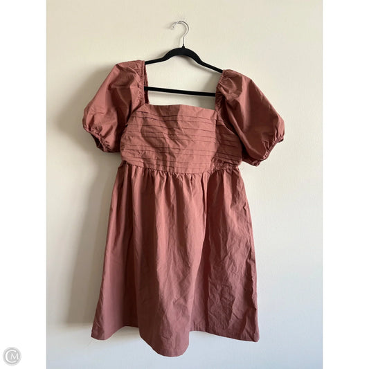 Dress Casual Midi By And Now This In Brown, Size: Xl