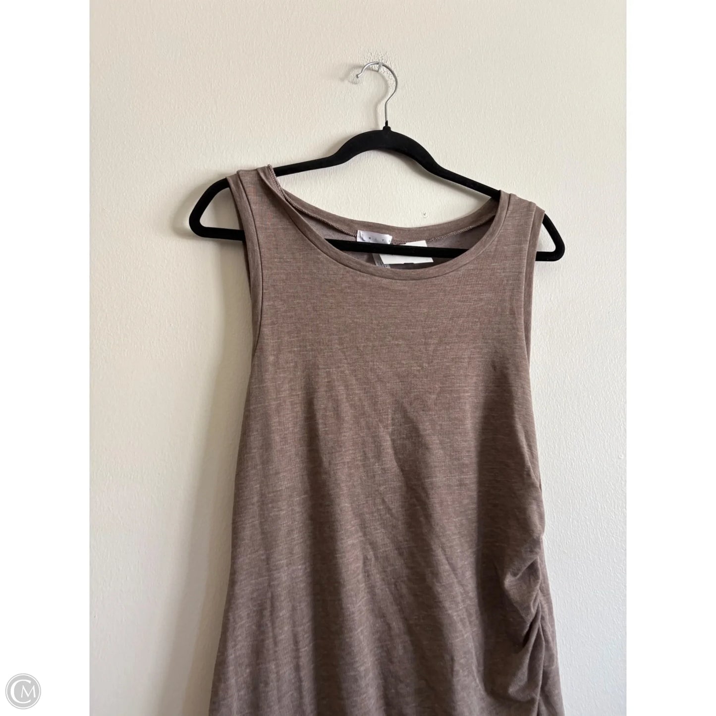 Dress Casual Midi By Leith In Brown, Size: L