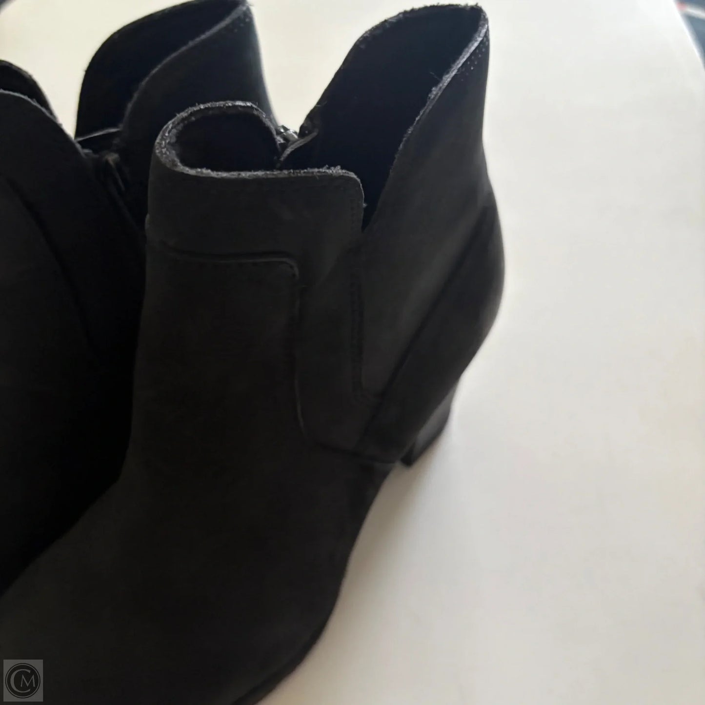 Boots Ankle Heels By Clarks In Black, Size: 7.5