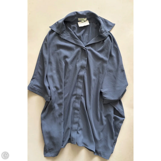 Blouse Long Sleeve By Jade In Blue, Size: M