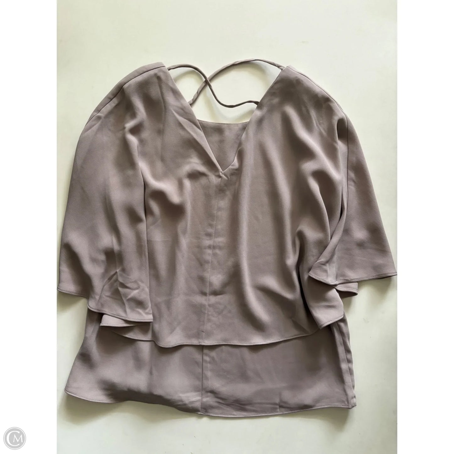 Top Short Sleeve By Jade In Taupe, Size: S