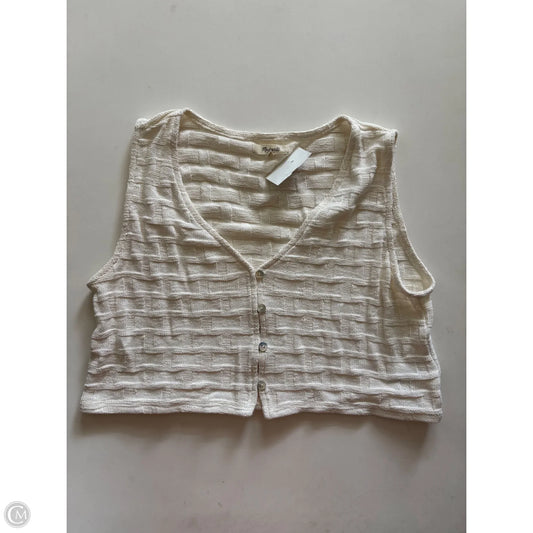 Vest Sweater By Madewell In Cream, Size: M