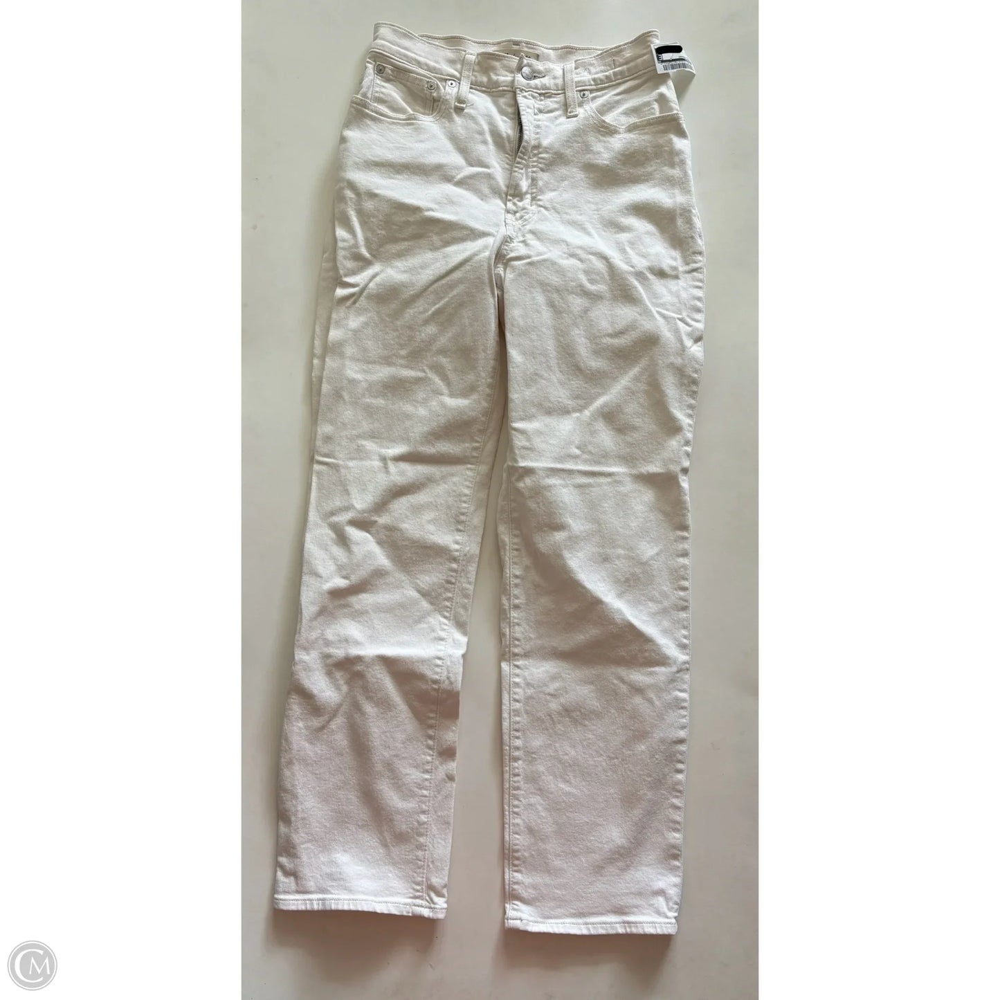 Jeans Straight By Madewell In Cream, Size: 2