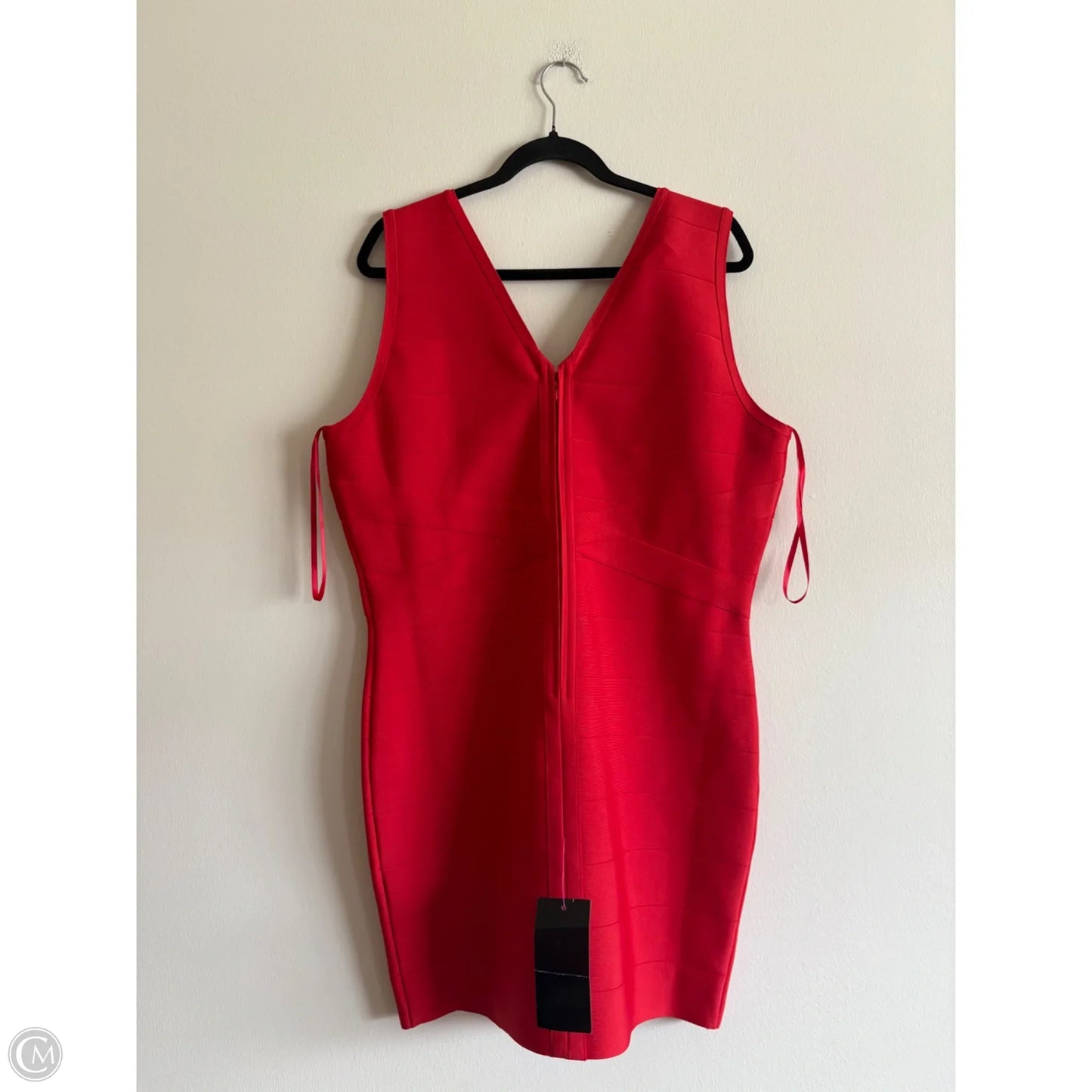 Dress Party Midi By Bebe In Red, Size: 2x