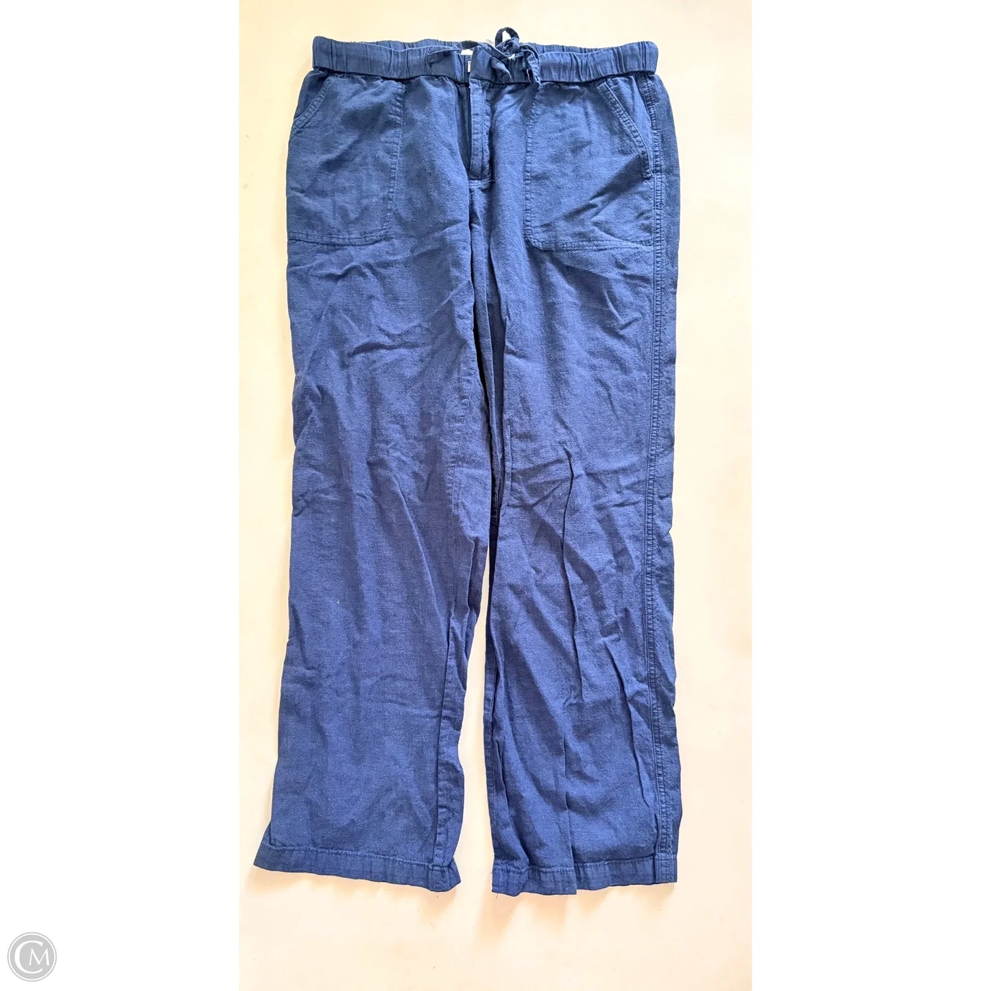 Pants Linen By Liz Claiborne In Navy, Size: 1x