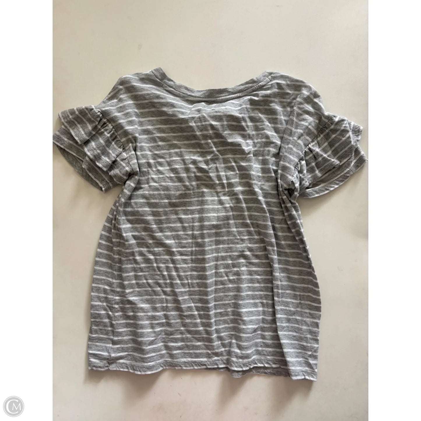 Top Short Sleeve By Crown And Ivy In Striped Pattern, Size: S