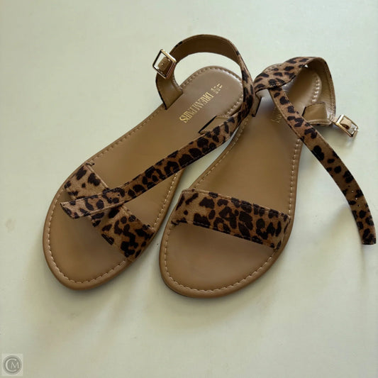 Sandals Flats By Dream Pairs In Animal Print, Size: 11