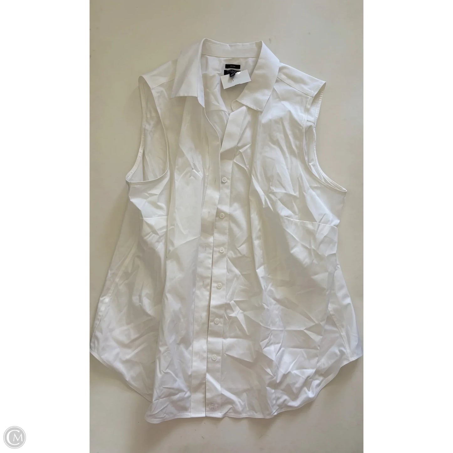 Top Short Sleeve By Talbots In White, Size: 20