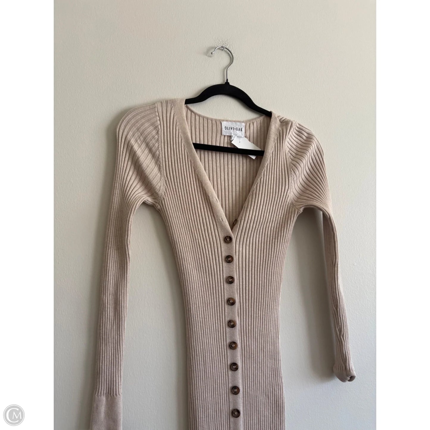 Dress Casual Maxi By Olive And Oak In Tan, Size: S