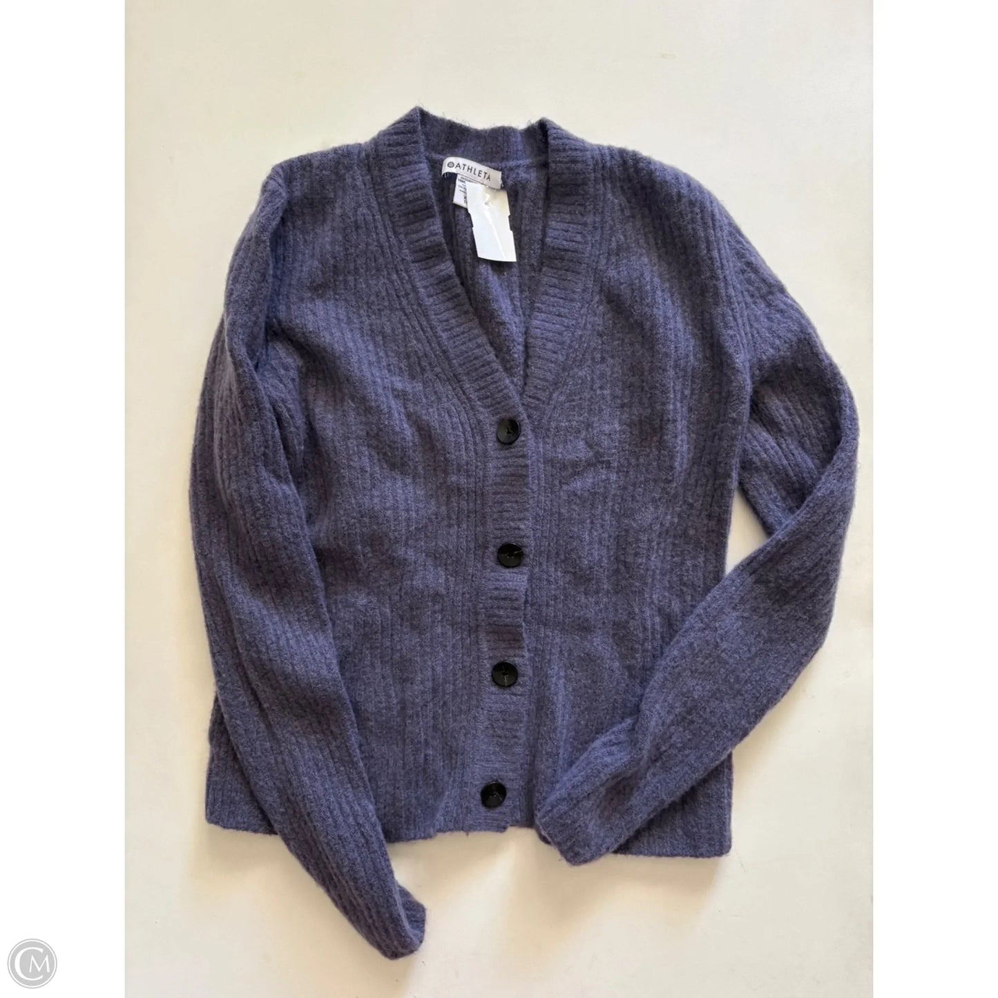 Sweater Cardigan By Athleta In Purple, Size: Xs