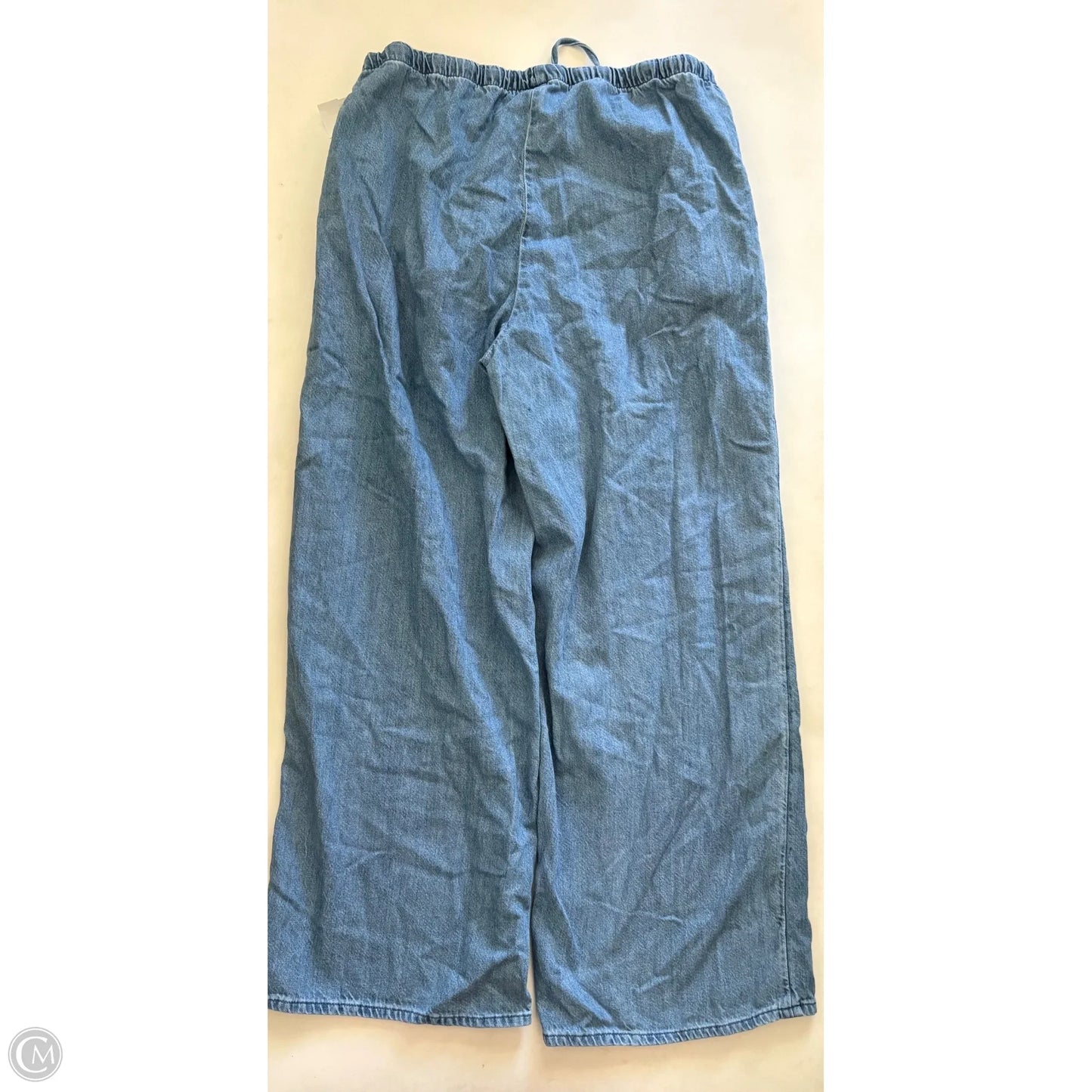 Jeans Wide Leg By H&m In Blue, Size: L