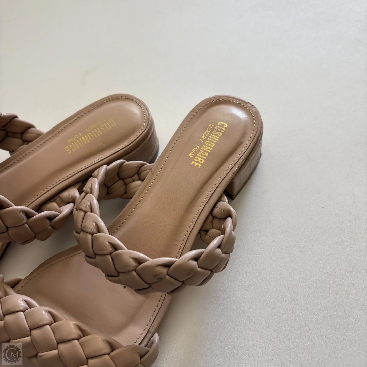 Sandals Flats By Cushionaire In Tan, Size: 9.5