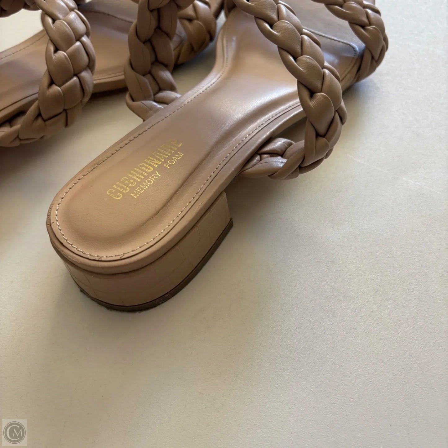 Sandals Flats By Cushionaire In Tan, Size: 9.5