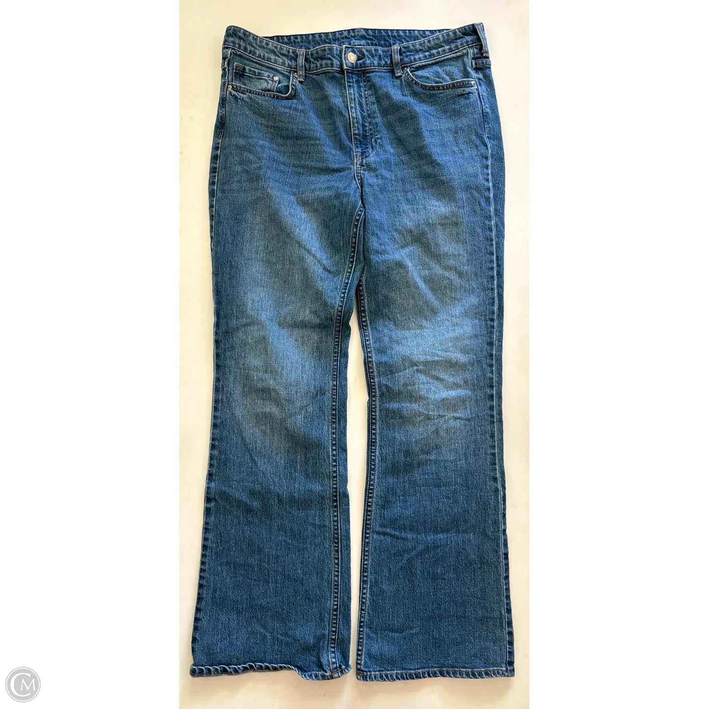 Jeans Boot Cut By & Denim In Blue, Size: 14
