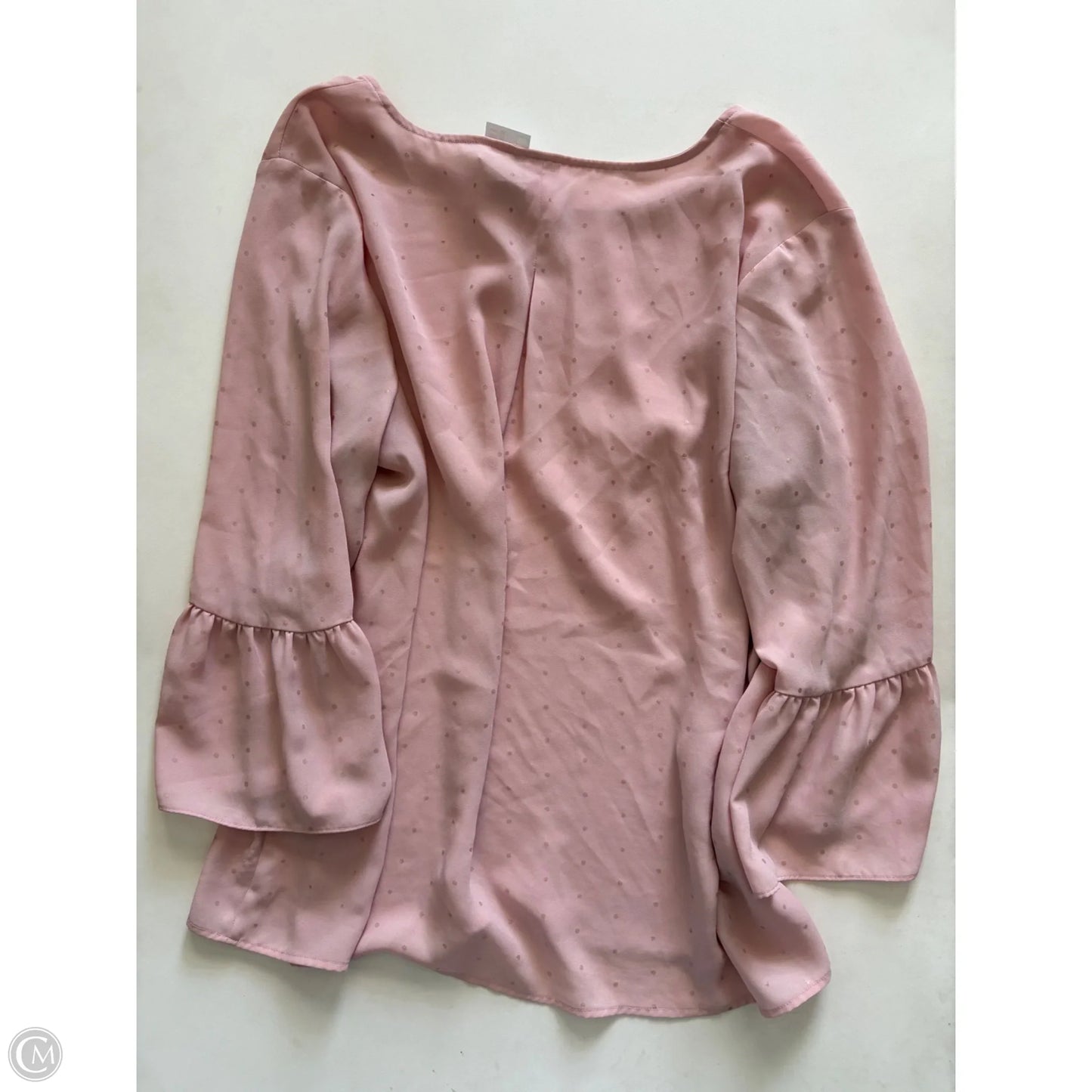 Blouse Long Sleeve By Elle In Pink, Size: Xl
