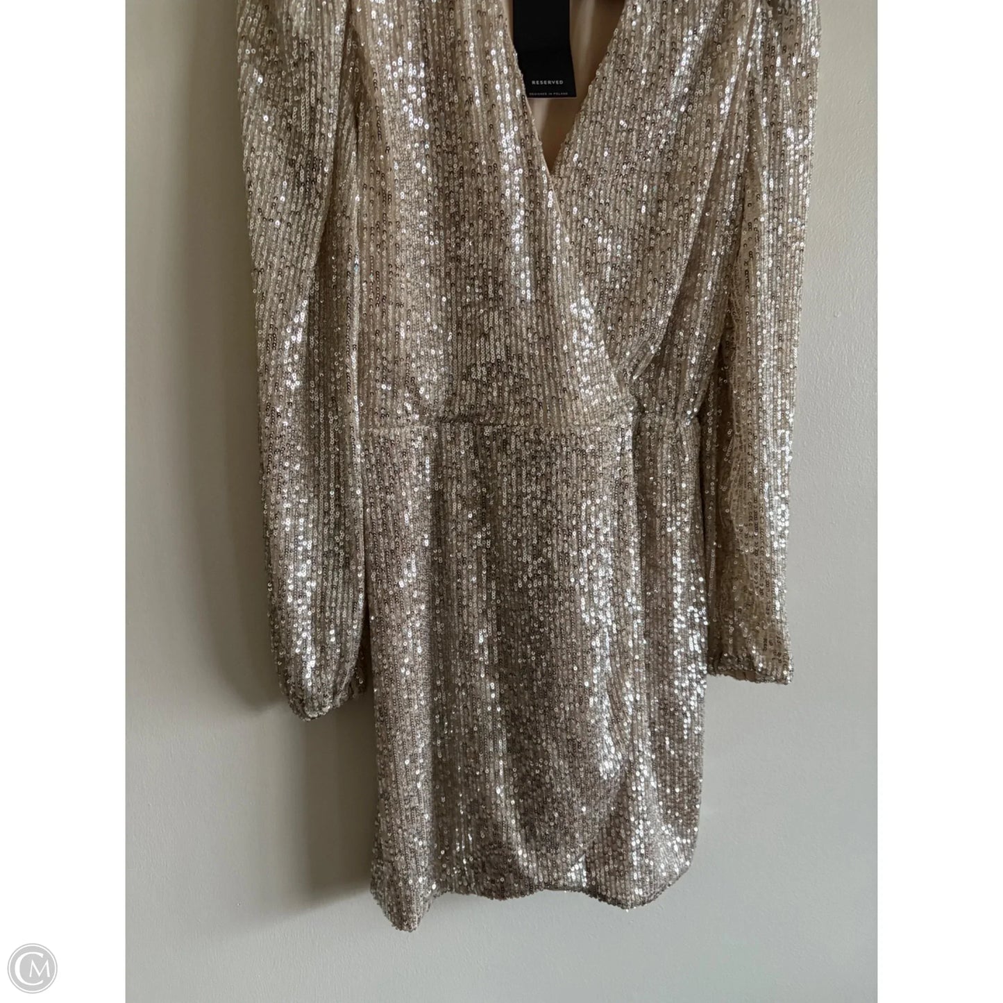 Dress Party Midi By Reserved In Silver, Size: L