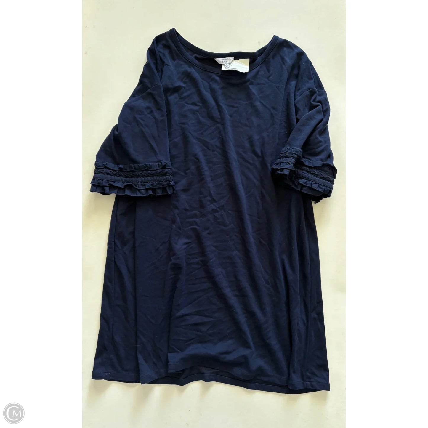 Dress Casual Midi By Crown And Ivy In Navy, Size: Xl