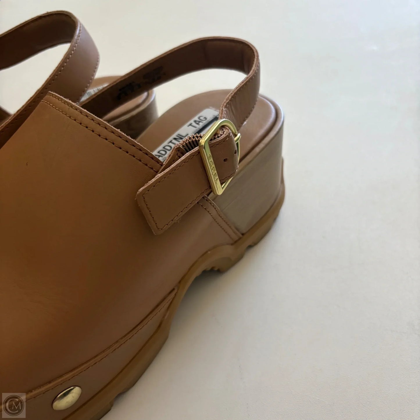 Shoes Heels Block By Sorel In Tan, Size: 12