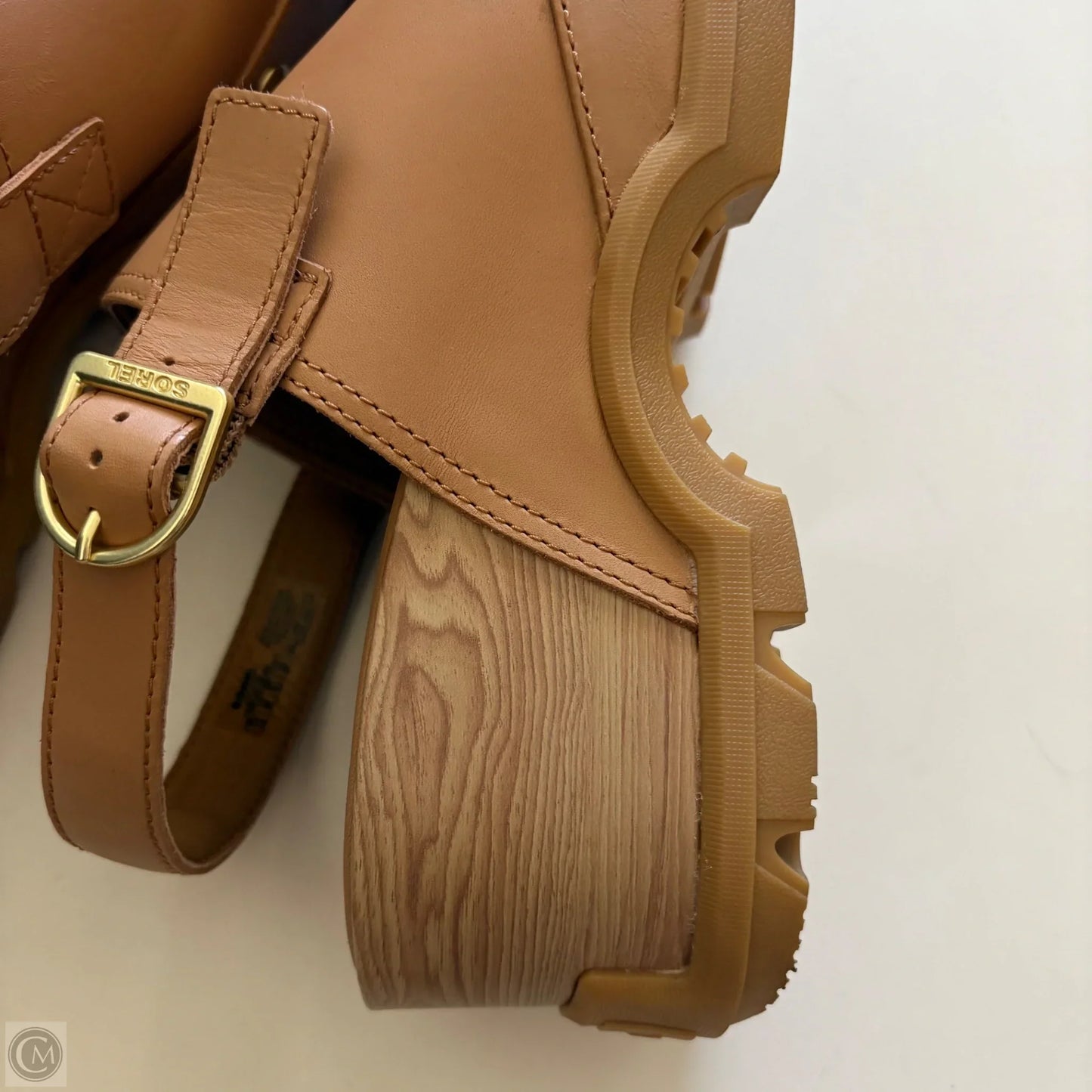 Shoes Heels Block By Sorel In Tan, Size: 12