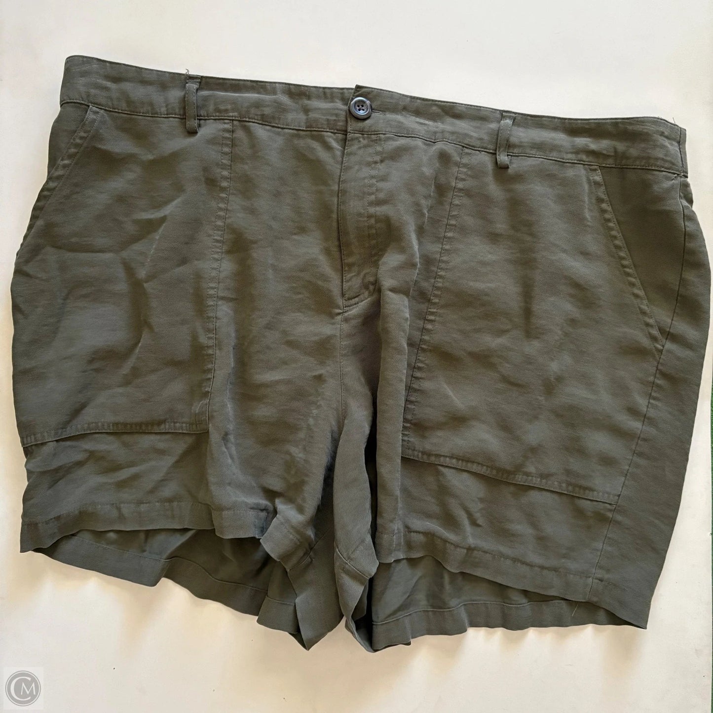 Shorts By Ava & Viv In Green, Size: 2x