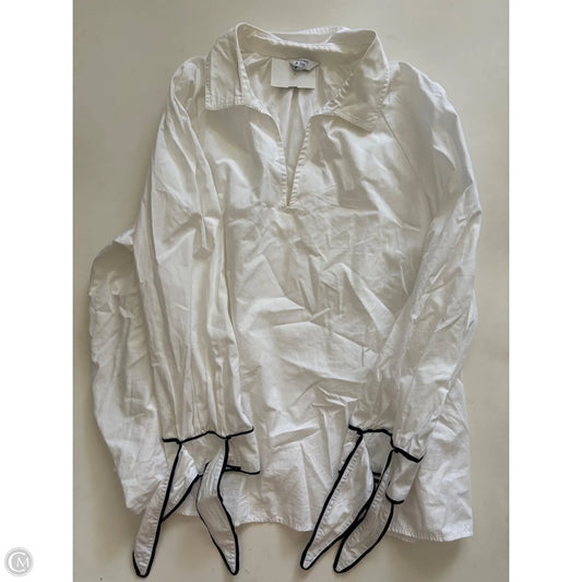 Top Long Sleeve By Crown And Ivy In White, Size: Xl