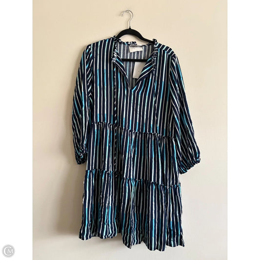 Dress Casual Midi By Dannyandnicole In Striped Pattern, Size: Xl