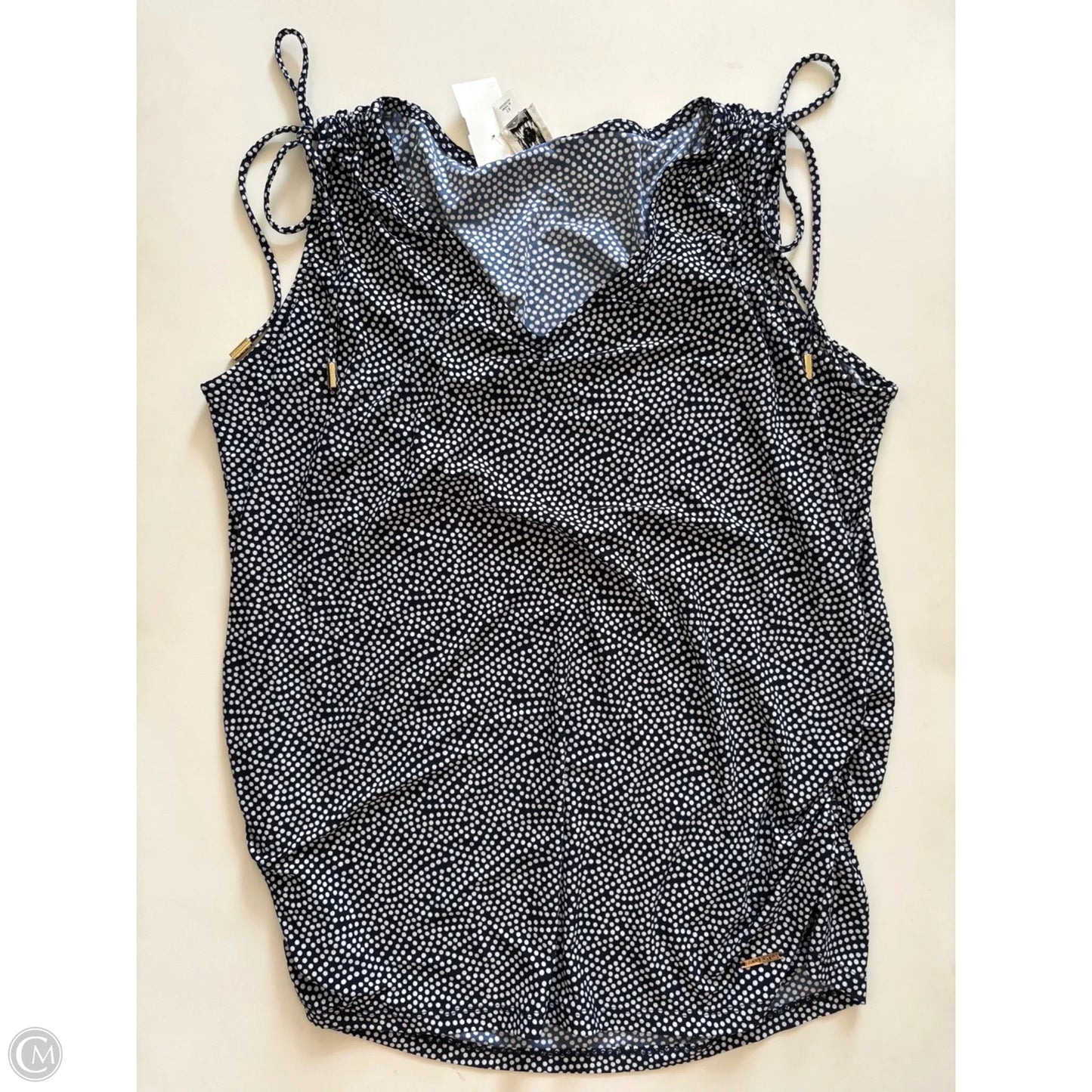 Top Sleeveless By Anne Klein In Navy, Size: 1x