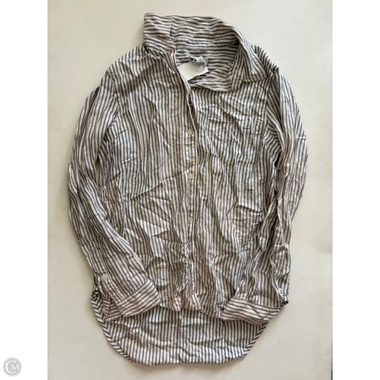 Top Long Sleeve By Madewell In Striped Pattern, Size: S