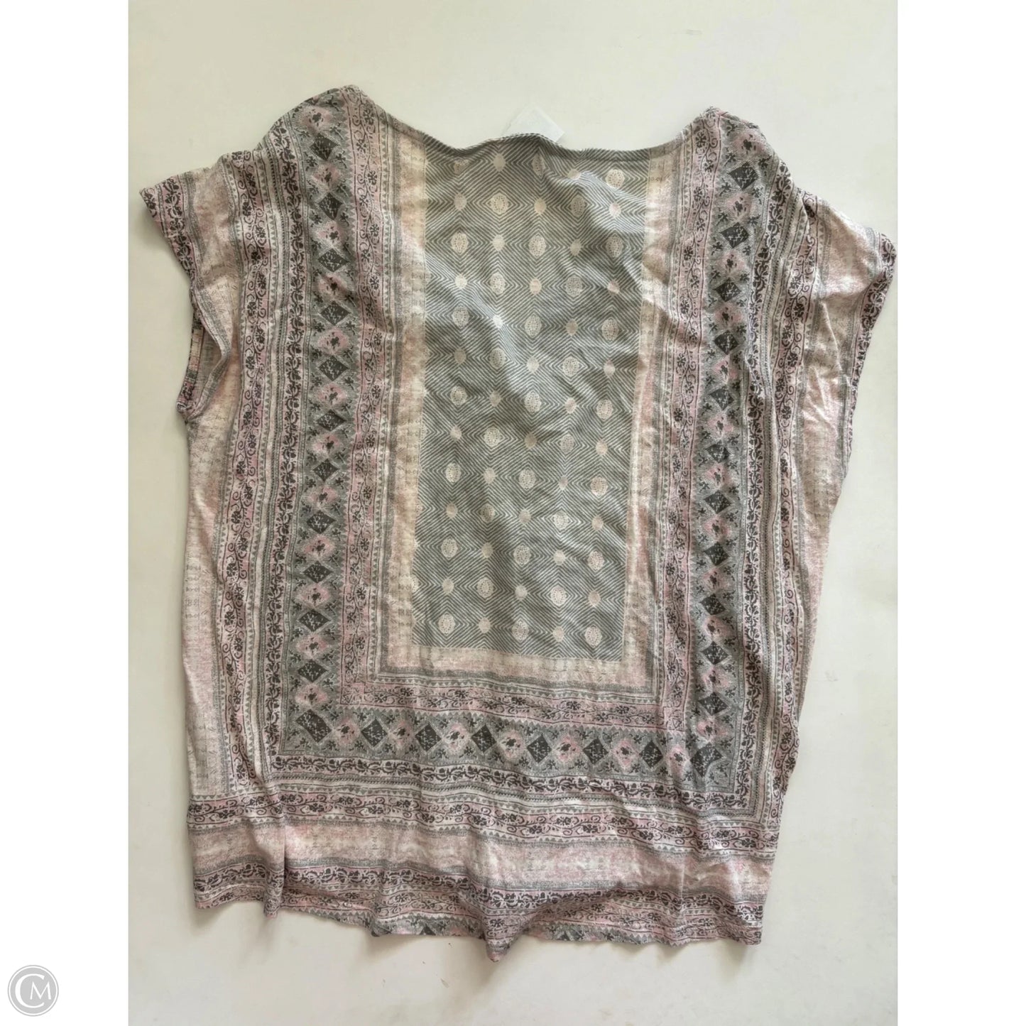 Top Short Sleeve By Lucky Brand In Pink, Size: Xl