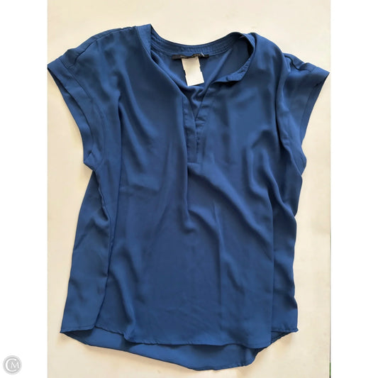 Blouse Short Sleeve By Cynthia Steffe In Blue, Size: Xl