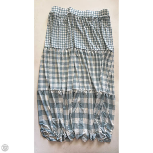 Skirt Maxi By Cato In Checkered Pattern, Size: 1x