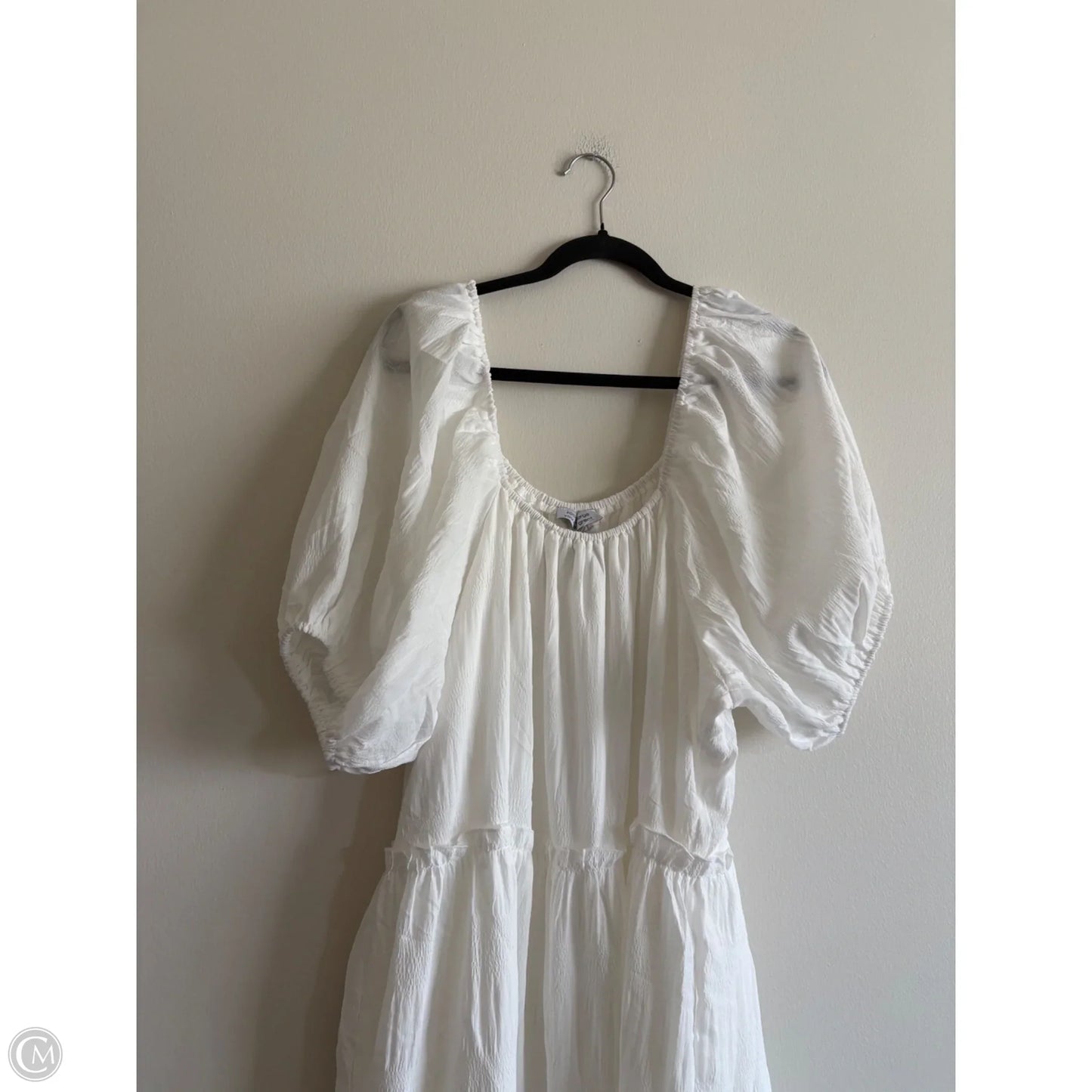Dress Casual Maxi By Cmc In White, Size: 2x