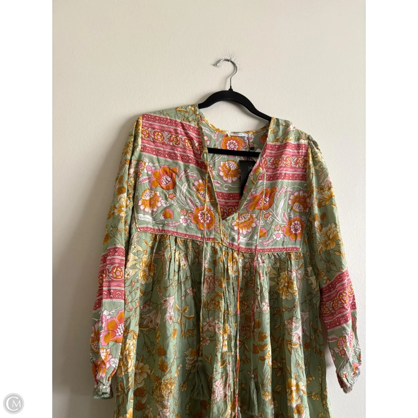 Dress Casual Maxi By r vioimos In Green, Size: S