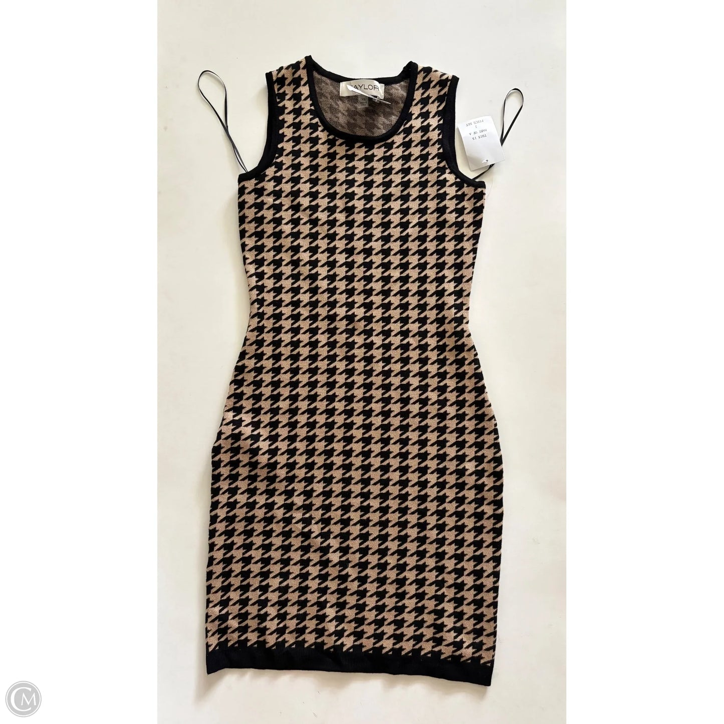 Dress Set 2pc By Taylor In Black & Brown, Size: Xs