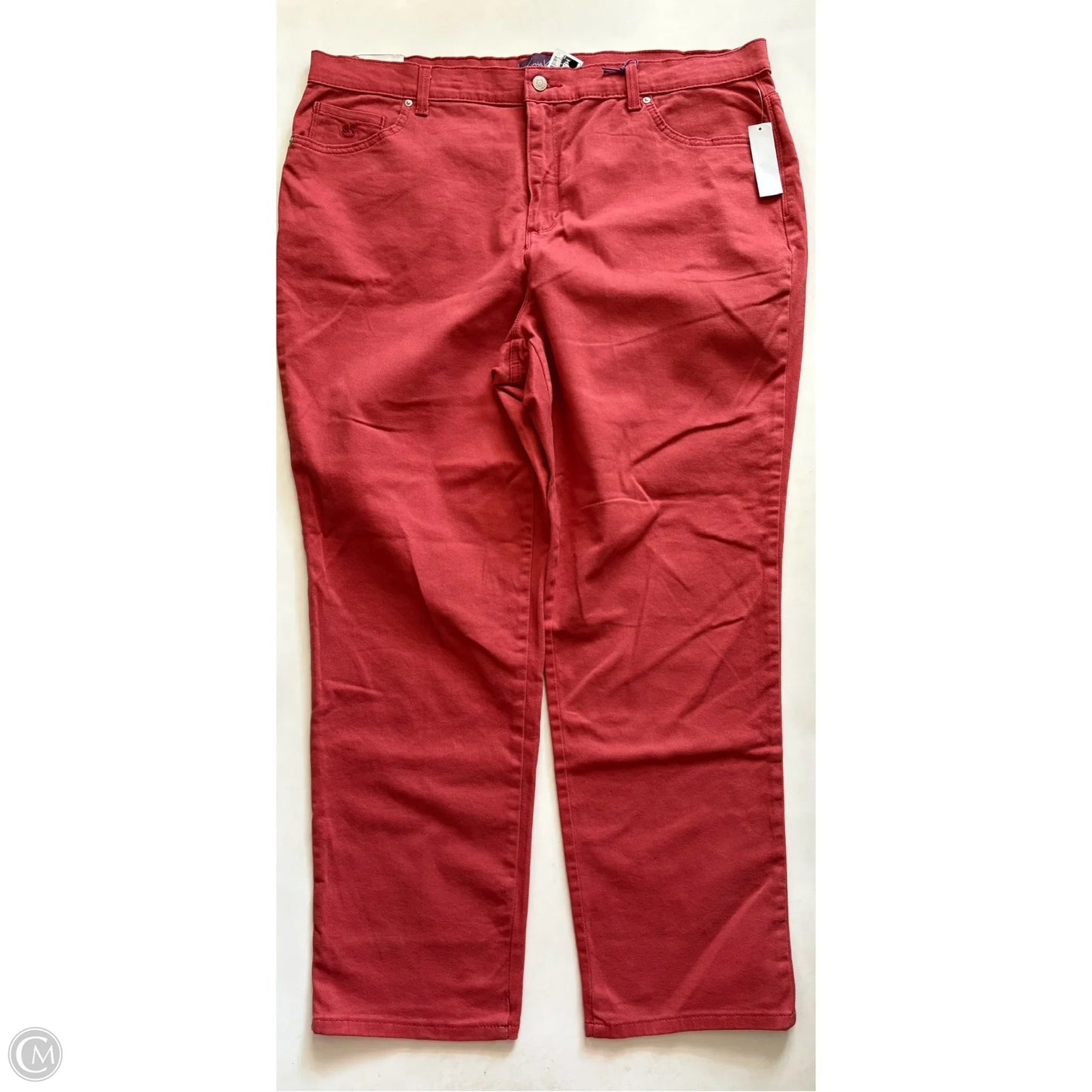 Jeans Straight By Gloria Vanderbilt In Orange, Size: 20