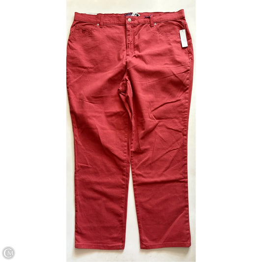 Jeans Straight By Gloria Vanderbilt In Orange, Size: 20
