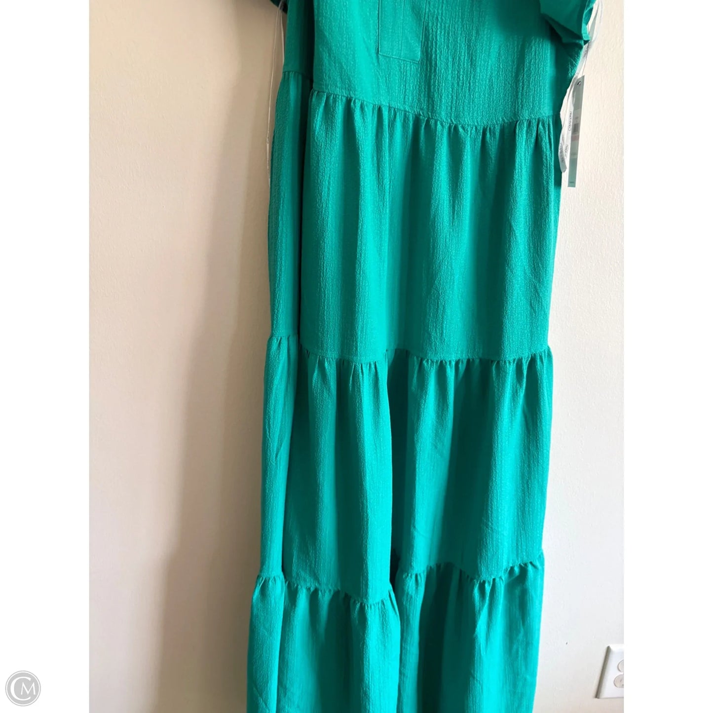 Dress Casual Maxi By Calvin Klein In Green, Size: 10