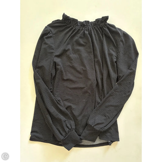 Blouse Long Sleeve By Adrianna Papell In Black, Size: Xl