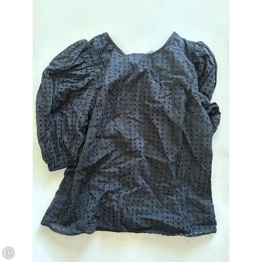 Top Short Sleeve By A New Day In Black, Size: L