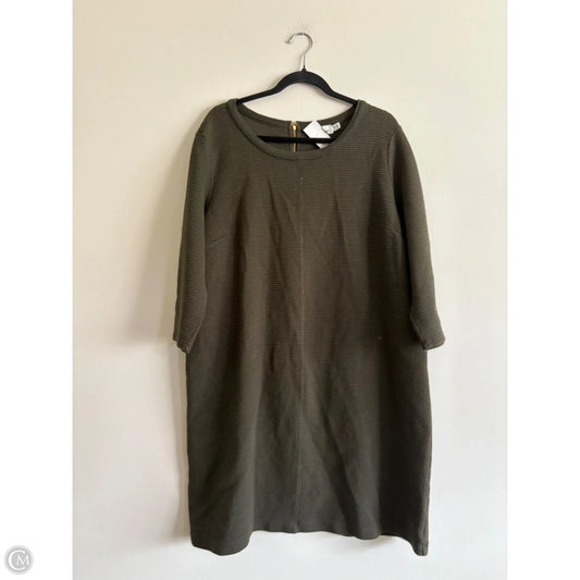 Dress Casual Midi By Vineyard Vines In Green, Size: Xl