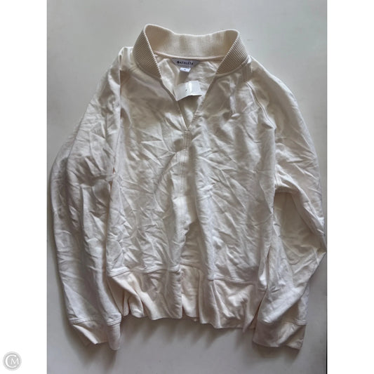 Sweatshirt Crewneck By Athleta In Cream, Size: 1x
