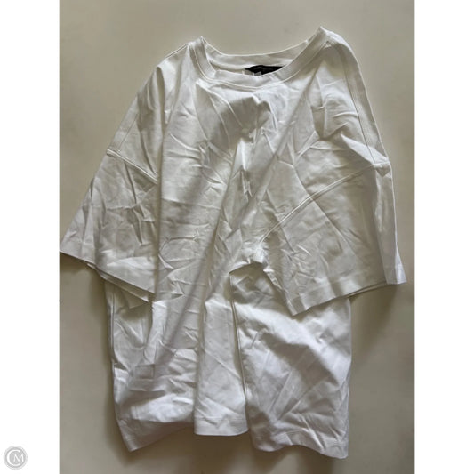 Top Short Sleeve By Banana Republic In White, Size: 2x